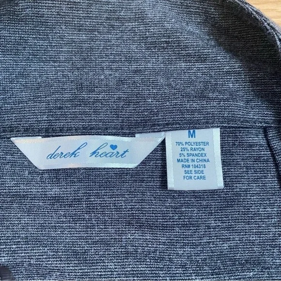 Derek HEART Charcoal Gray Pleated Mini Skirt w/ Pockets - Picture 3 of 8